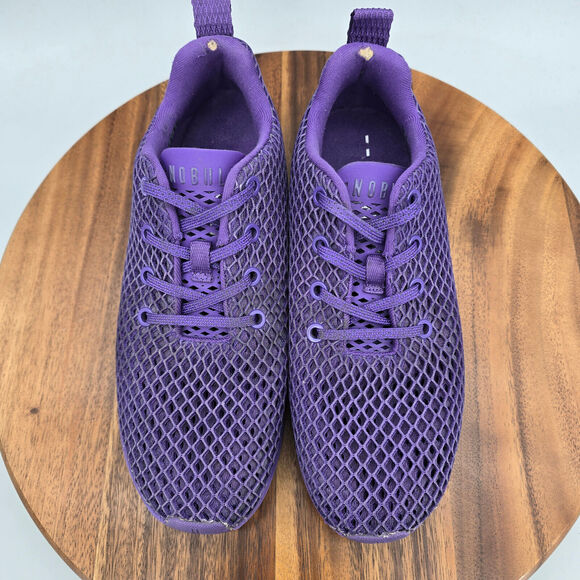 Nobull Mesh Runner Shoes Women's 7.5 Purple Training Lace Up Athletic Sneakers - Picture 6 of 10